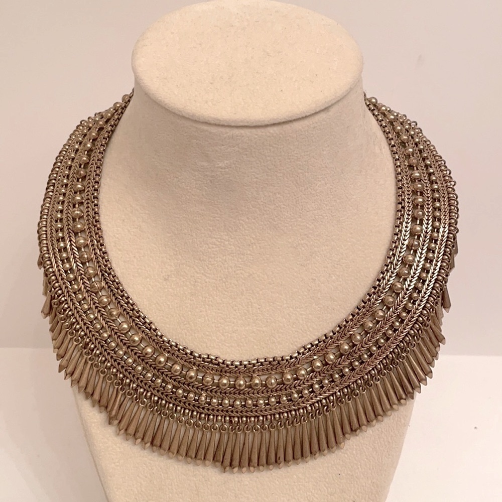 Stella & Dot Gold Statement Necklace
